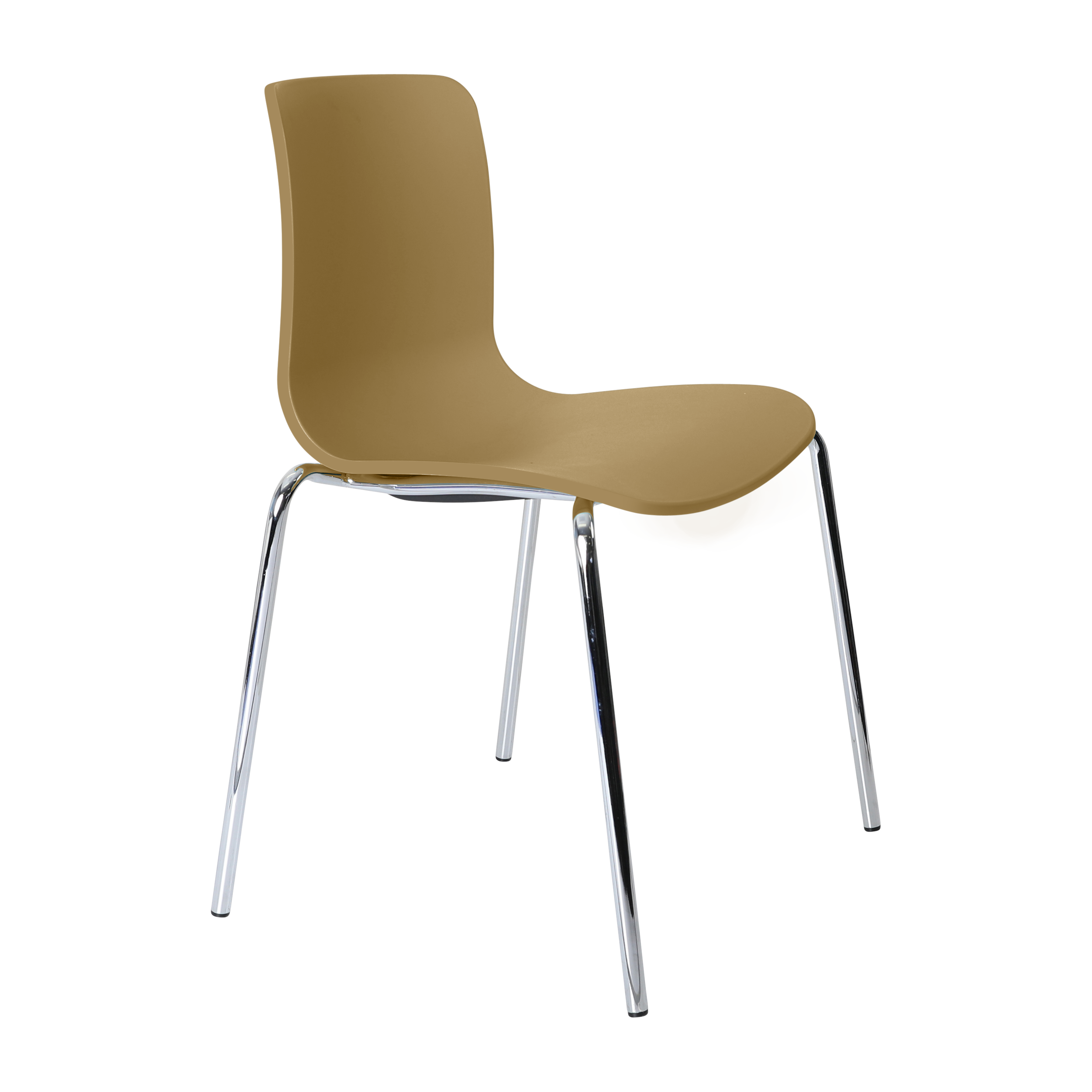 Acti Chair (Caramel / 4-leg Chrome Frame)